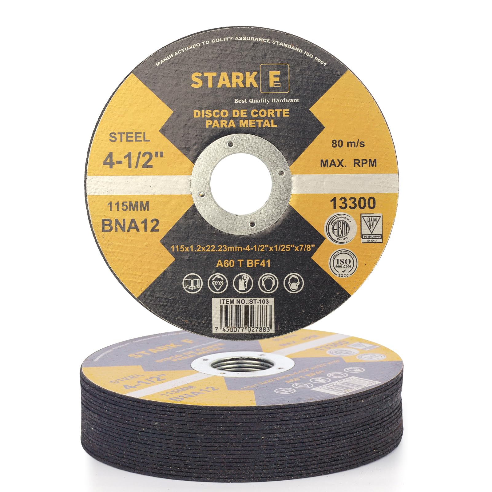 Disco de corte BNA12 4 1/2 x 3/64 x7/8 (115x1,0x22,23mm) - Norton